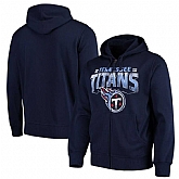 Men's Tennessee Titans G III Sports by Carl Banks Perfect Season Full Zip Hoodie Navy,baseball caps,new era cap wholesale,wholesale hats